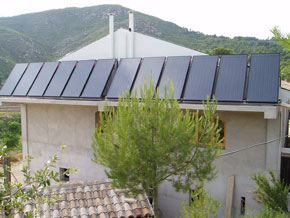 Paneles de energía solar térmica